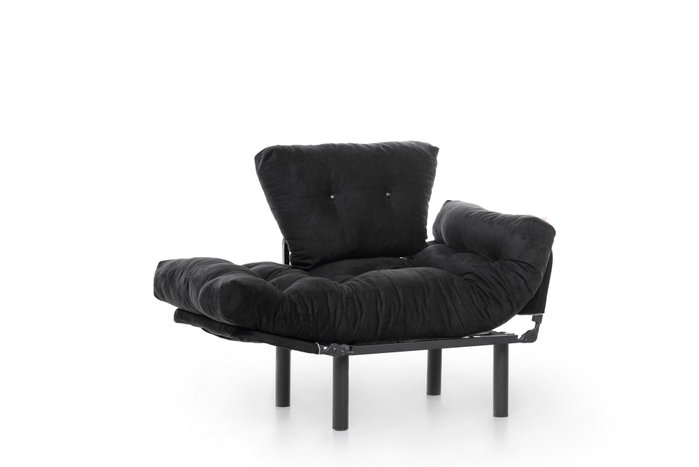 Atelier Del Sofa Nitta Single - Sillón de orejas Negro Atelier Del Sofa Nitta Single - Sillón de orejas Negro